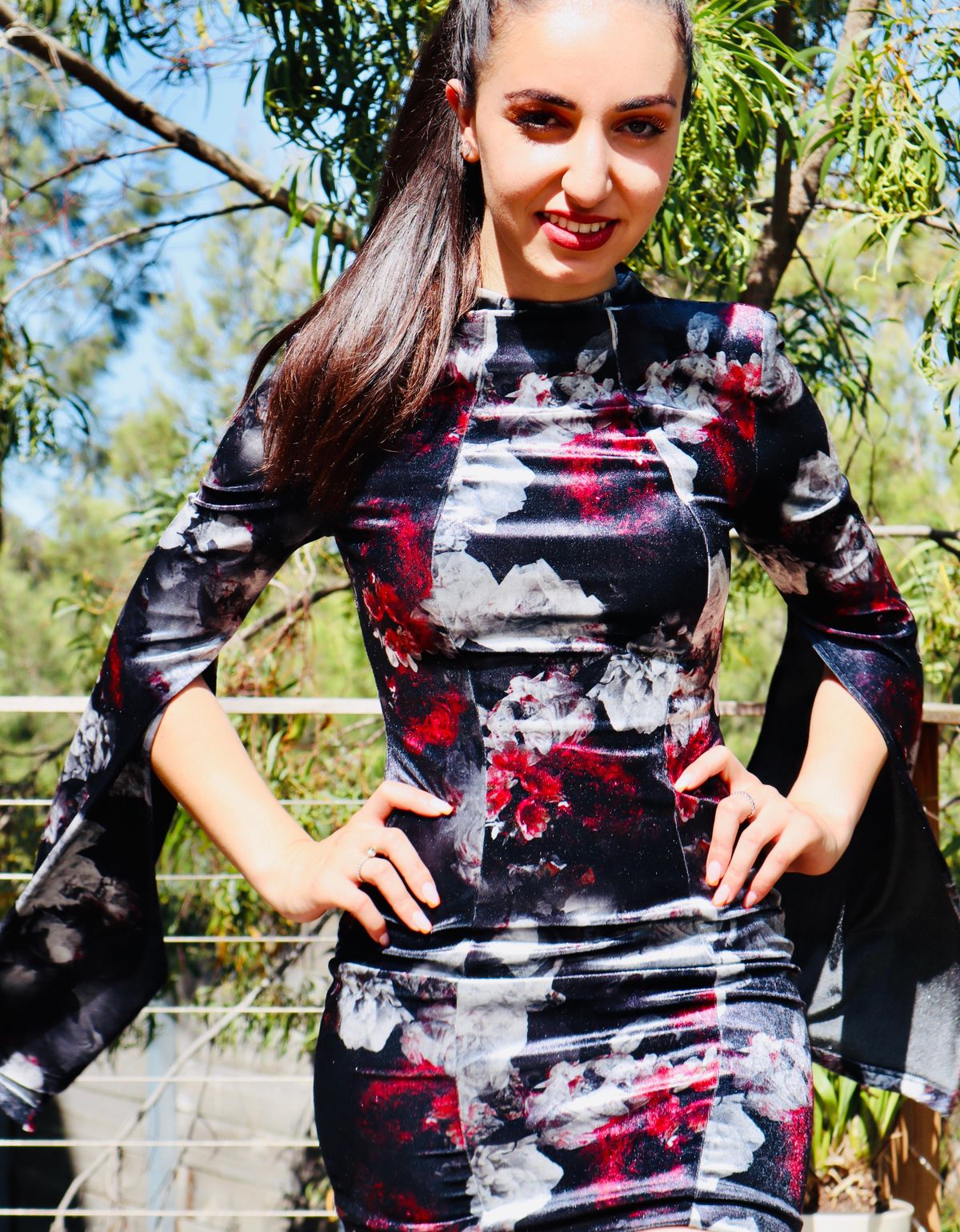 Mossman The Poison Arrow Mini Dress Floral Print Size 6 - Image 7