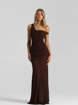 Natalie Rolt Cadence Gown Espresso Size 2 / AU 10 for rent on The Volte - image 5