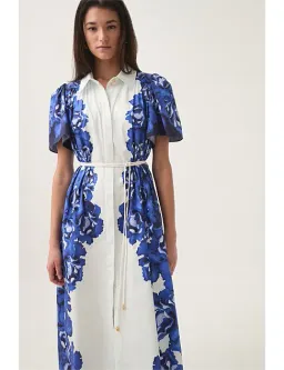 Aje Fernanda Midi Dress Multi Size 8  for rent on The Volte - image 2