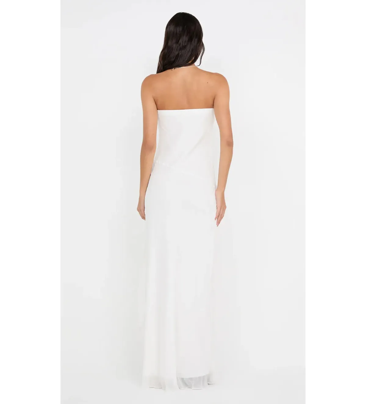 Bec & Bridge Soneva Strapless Maxi Dress Ivory Size AU 8 - Image 4