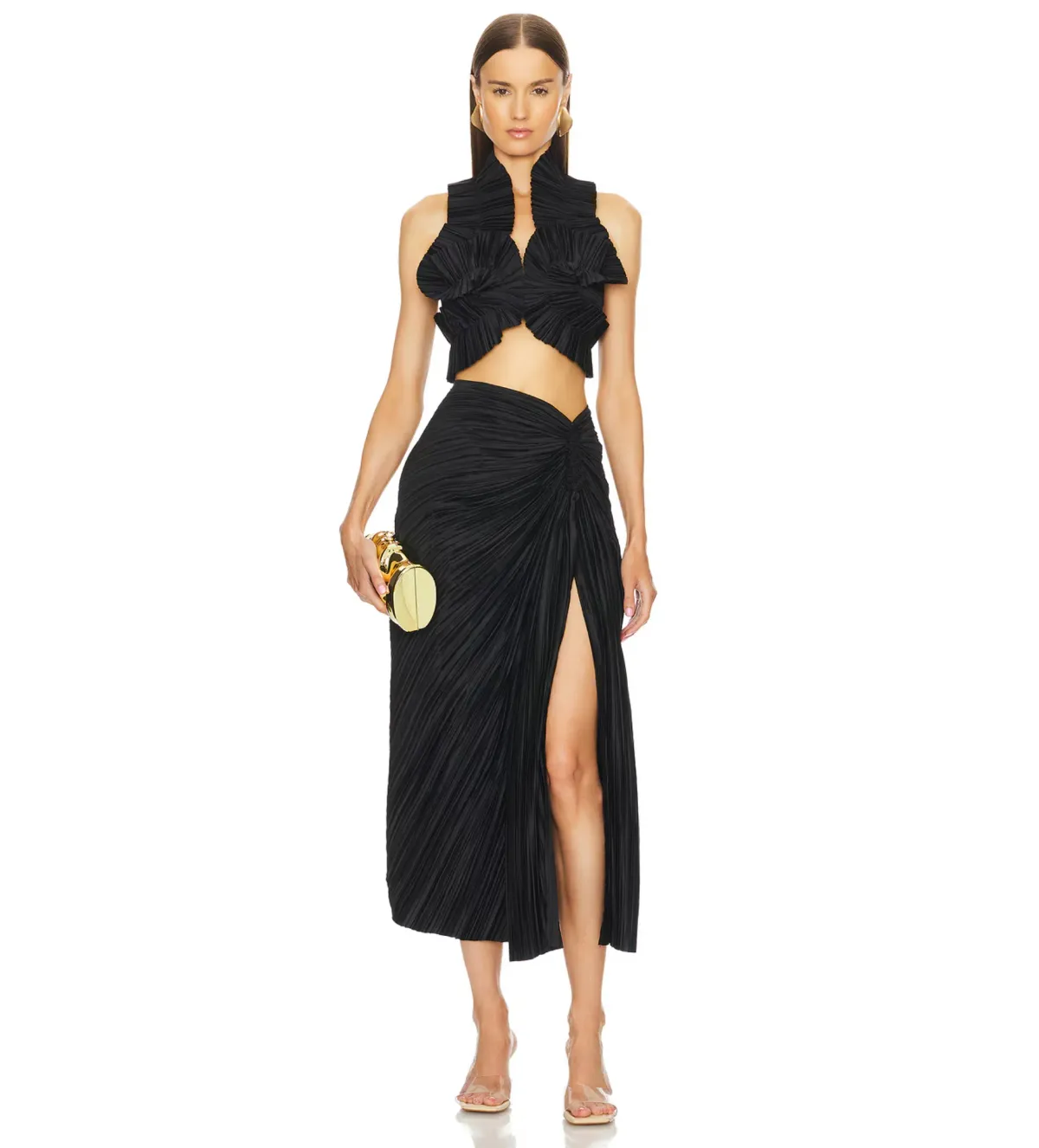 Cult Gaia Adilia Top & Sonoma Skirt Set Black Size AU8 - Image 1