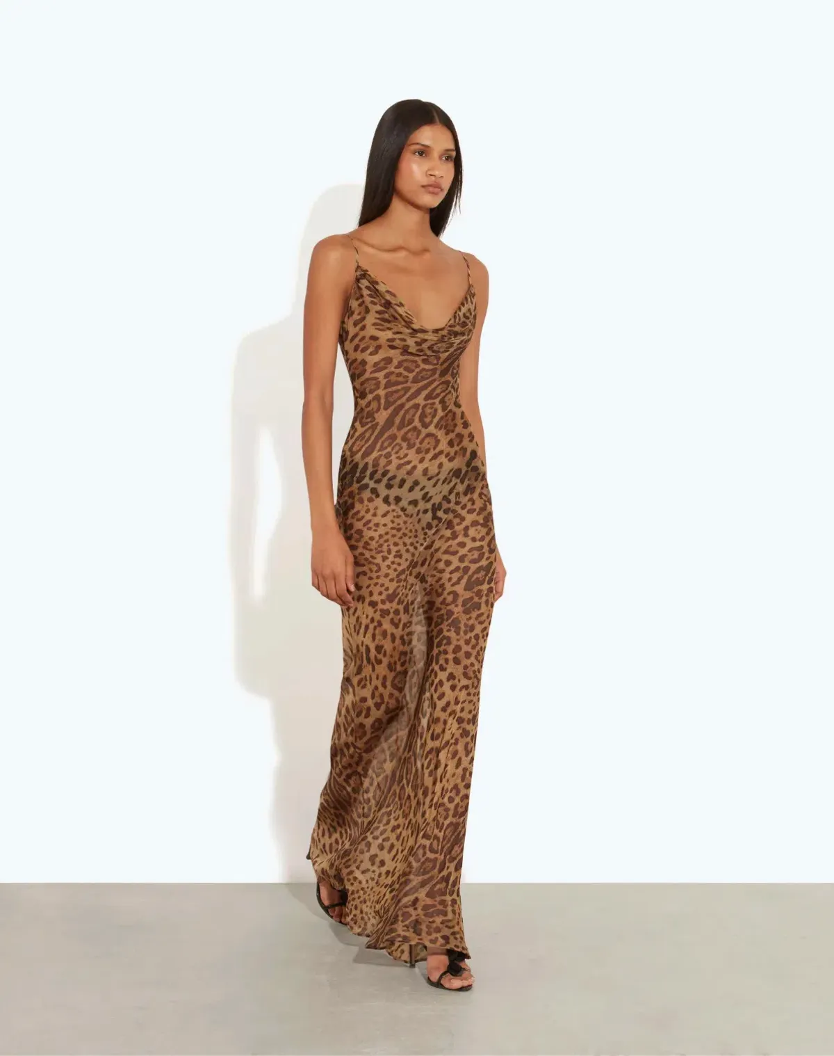 Rat & Boa Valentina Dress in Leopard Print Size S/AU8 - Image 3