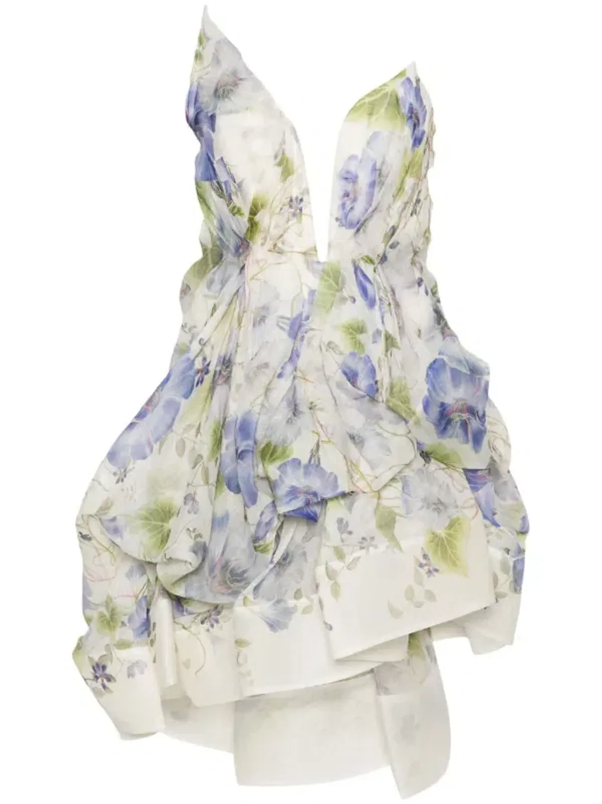 Zimmermann Natura Draped Mini Blue Floral Size 0 / AU 8 - Image 6