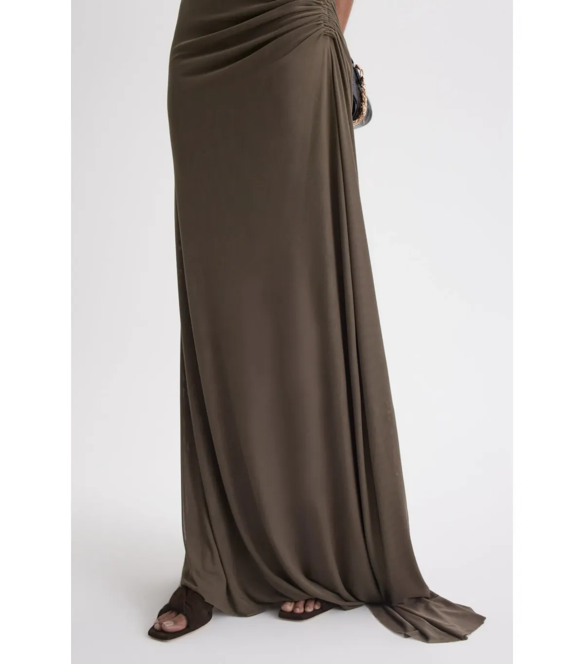 Scanlan Mesh Turban Sleeveless Top and Draped Skirt Jungle Size AU 10 - Image 6