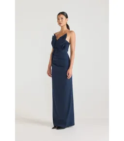 Tojha Zimran Maxi Dress in Navy Size AU 10 for rent on The Volte - image 4