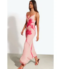 Rat & Boa Corali Maxi Dress Pink Floral Size AU 10 for rent on The Volte - image 2