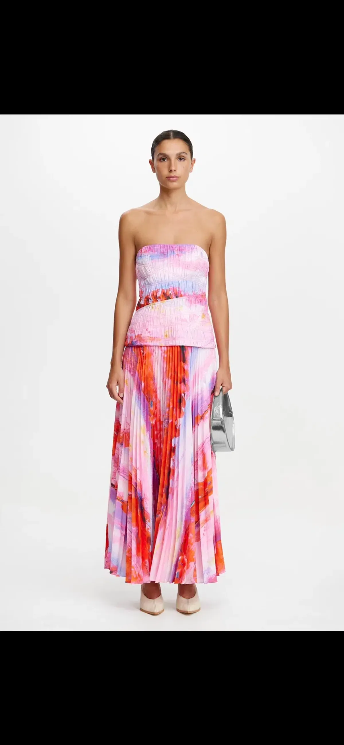 Acler Rockland Midi Dress Multi Size 10 - Image 1