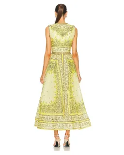 Zimmermann Matchmaker Bow Long Dress in Yellow Bandana Size 2 AU 12 for rent on The Volte - image 2