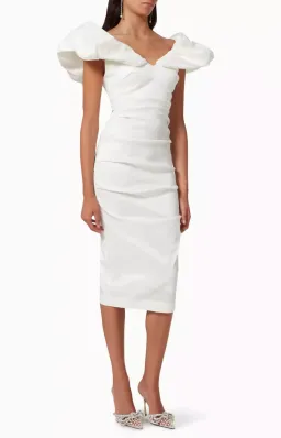 Rachel Gilbert Frey Dress White Size 0/AU6 for rent on The Volte - image 3
