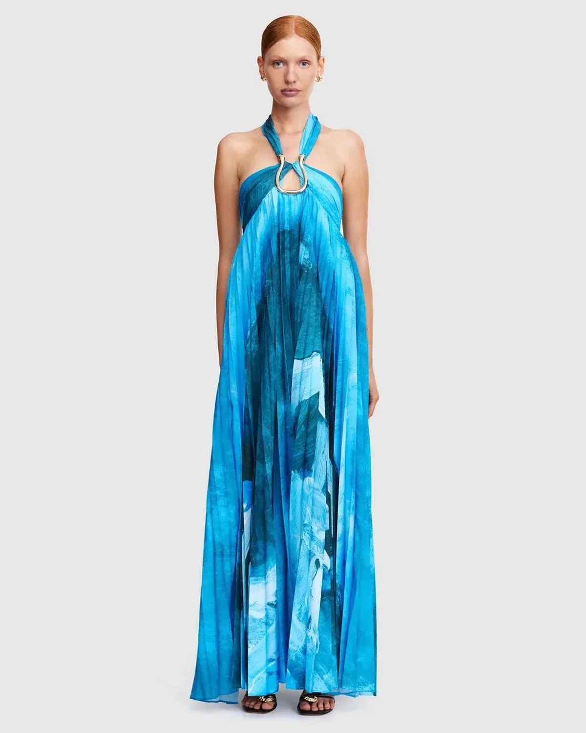 Acler Askham Maxi Dress Blue Size 14 - Image 1