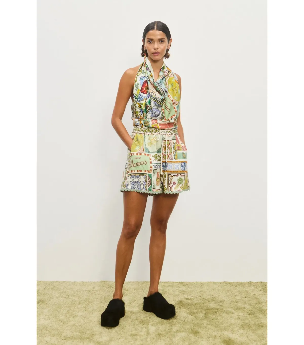 Alemais Tommasina Shirt Size AU 6 and Short Size AU 8 Set in Print - Image 3