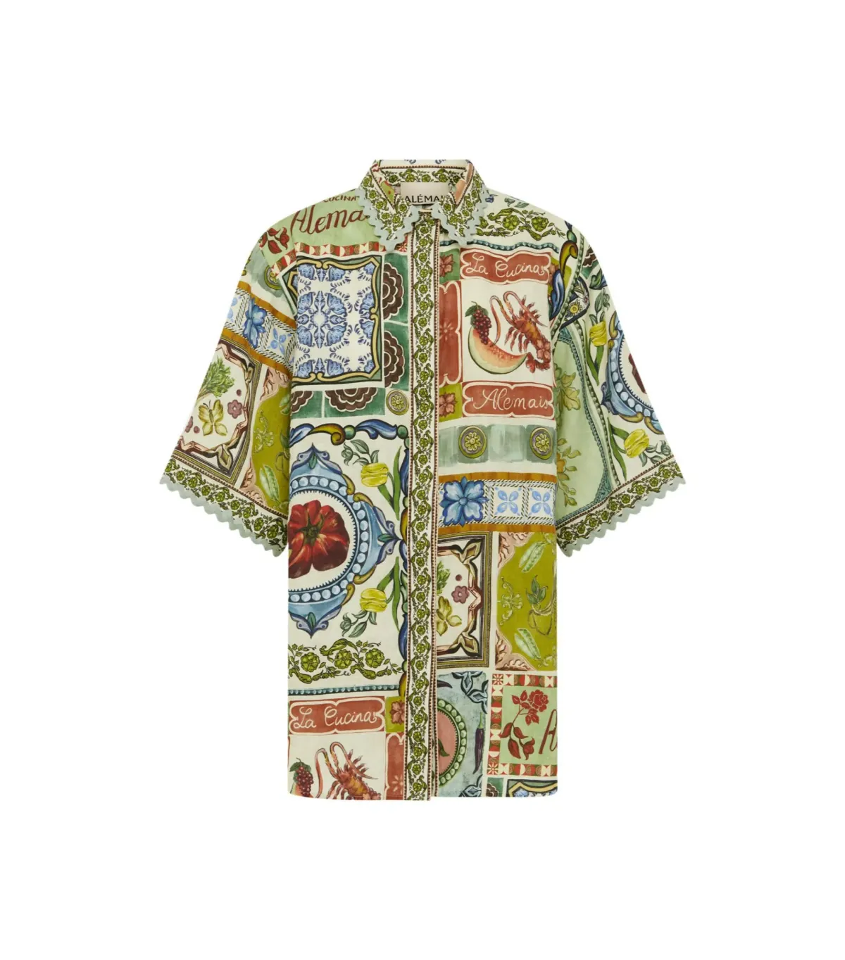 Alemais Tommasina Shirt Size AU 6 and Short Size AU 8 Set in Print - Image 5