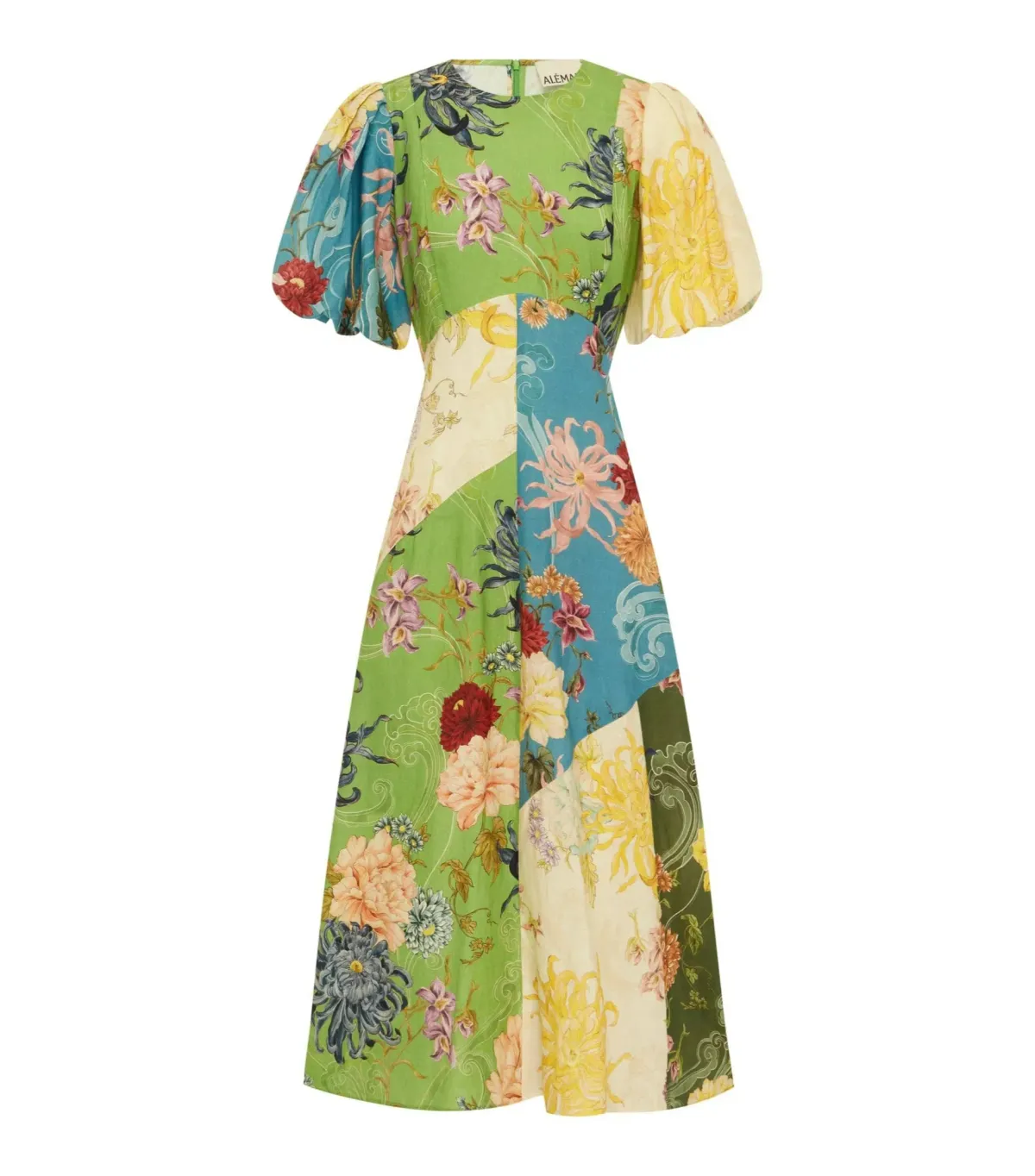 Alemais Avery Spliced Midi Dress Multi Size AU 10 - Image 5