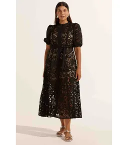 Zoe Kratzmann Lyric Midi Dress Black Size 0 / AU 6 for rent on The Volte - image 1
