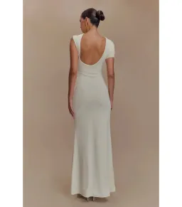 Meshki Kaida Slinky Maxi Dress Ivory Size S / AU 8 for rent on The Volte - image 3