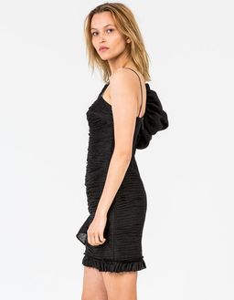 Aje Olearia Mini Dress Black Size 8 for rent on The Volte - image 4