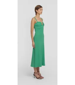 Viktoria & Woods Speakeasy Midi Dress in Galactic Green Size 2 / AU 10 for rent on The Volte - image 2