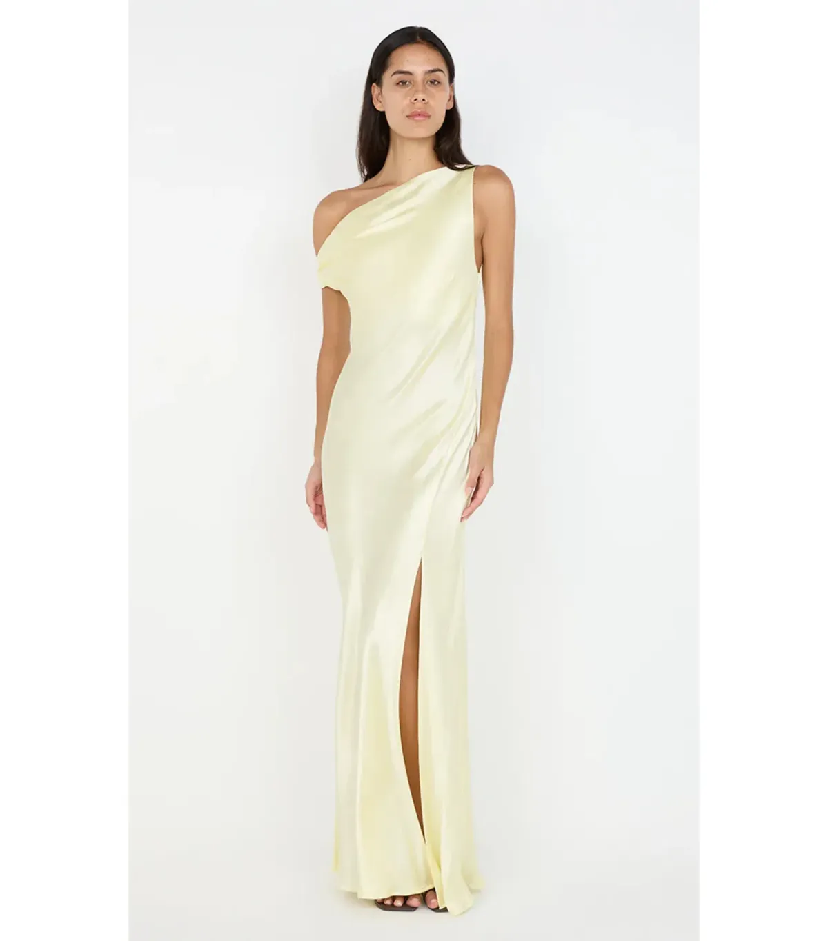 Bec & Bridge Sol Asym Maxi Dress Ice Yellow Size AU 8 - Image 1