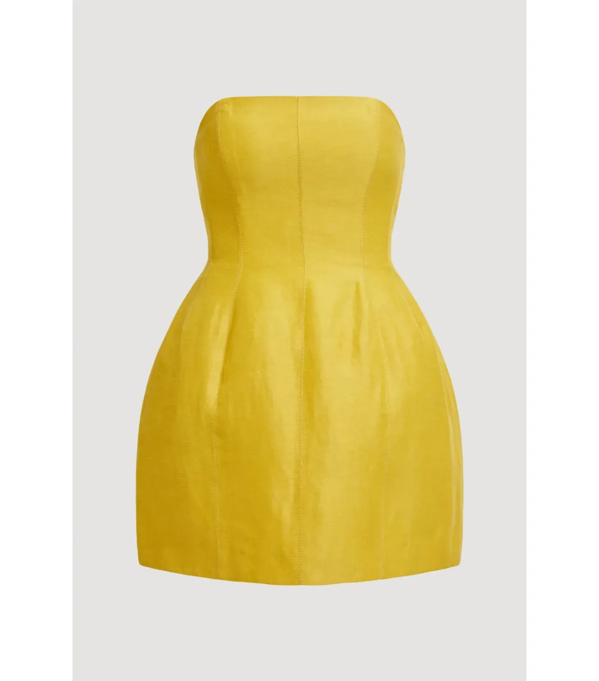 Aje Baret Strapless Mini Dress in Chartreuse Size AU 8 - Image 5