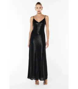 Manning Cartell High Voltage Slip Maxi Dress Black Size AU 8 for rent on The Volte - image 1