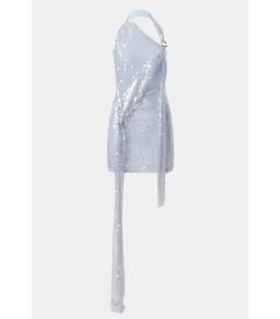 MISHA Riviera Sequin Mini Dress Cloud Blue Size S / AU 8  for rent on The Volte - image 5