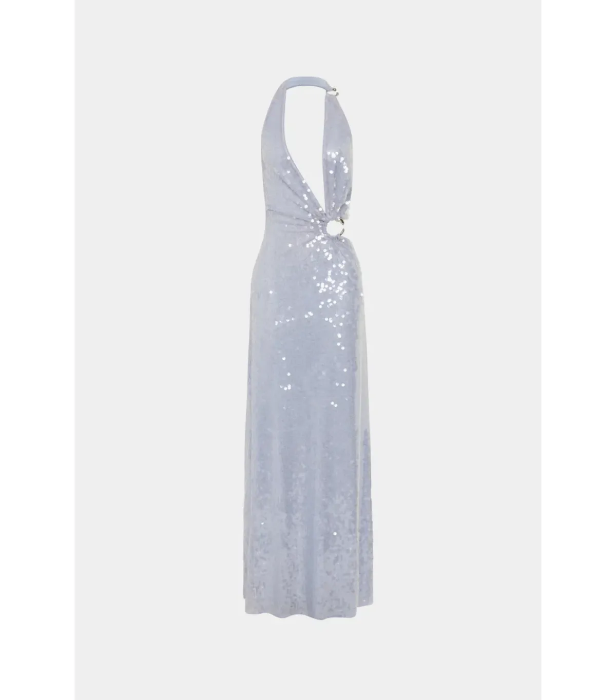 MISHA Devon Sequin Maxi Dress Cloud Blue Size S / AU 8  - Image 5