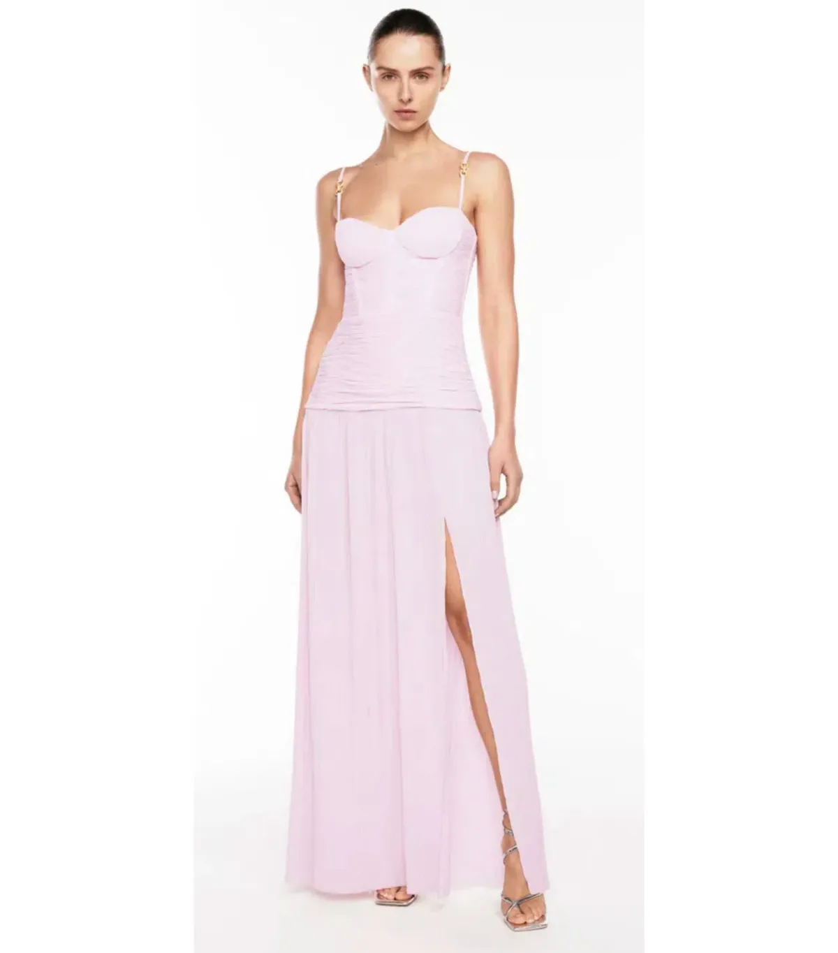 Manning Cartell Double Time Pleat Maxi Dress Hydrangea Size AU 4 - Image 1