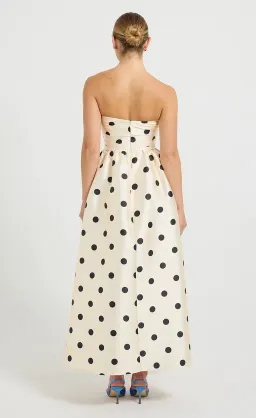 Pasduchas Dottie Strapless Midi Dress size 10 for rent on The Volte - image 3