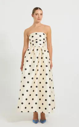 Pasduchas Dottie Strapless Midi Dress size 14 for rent on The Volte - image 1