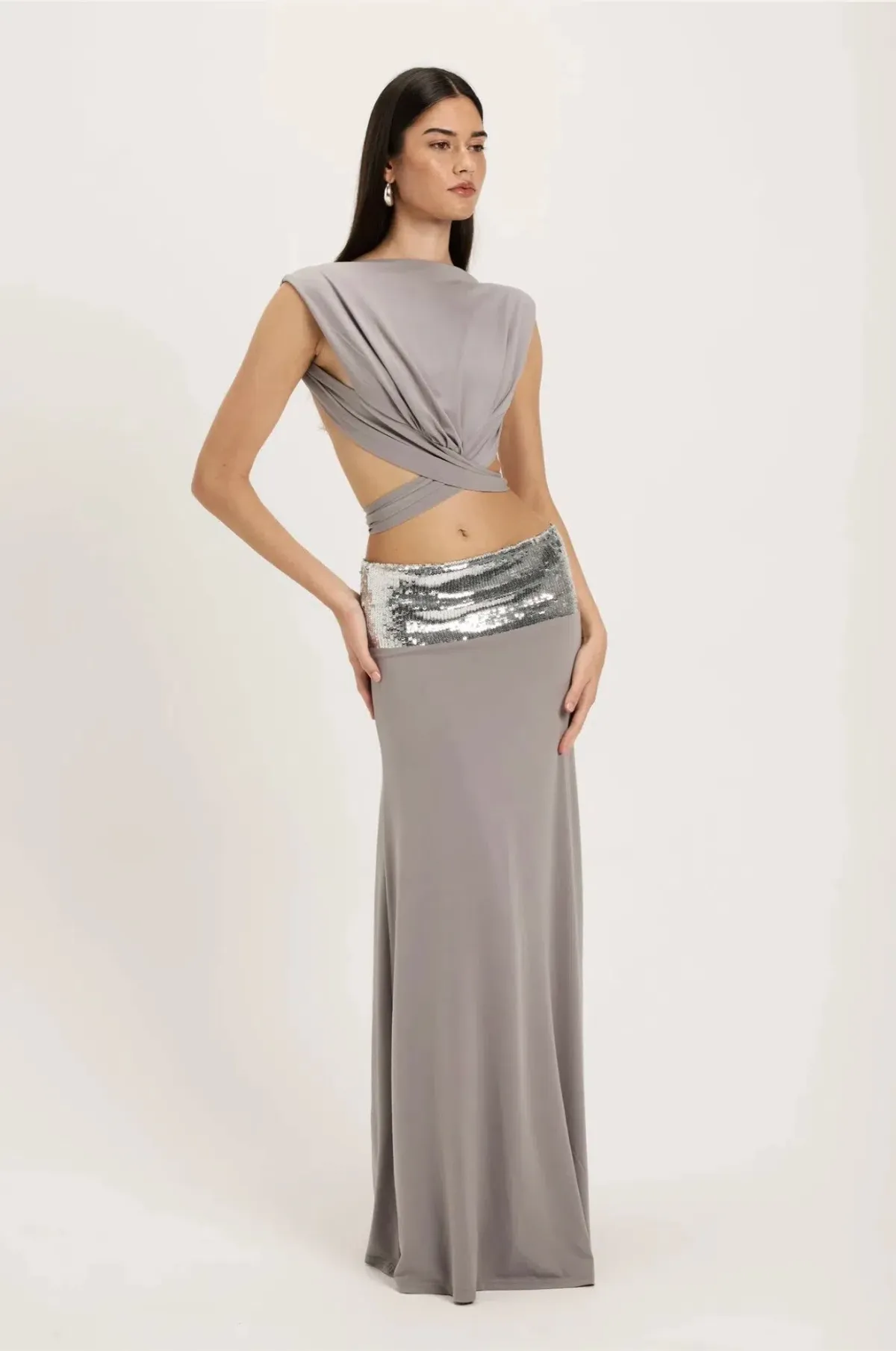 Ance Gria Lune Top and skirt Grey Size S/8 - Image 3