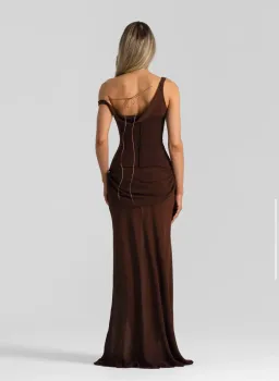 Natalie Rolt Cadence Maxi in Espresso Chocolate Size 1/ AU 8 for rent on The Volte - image 8