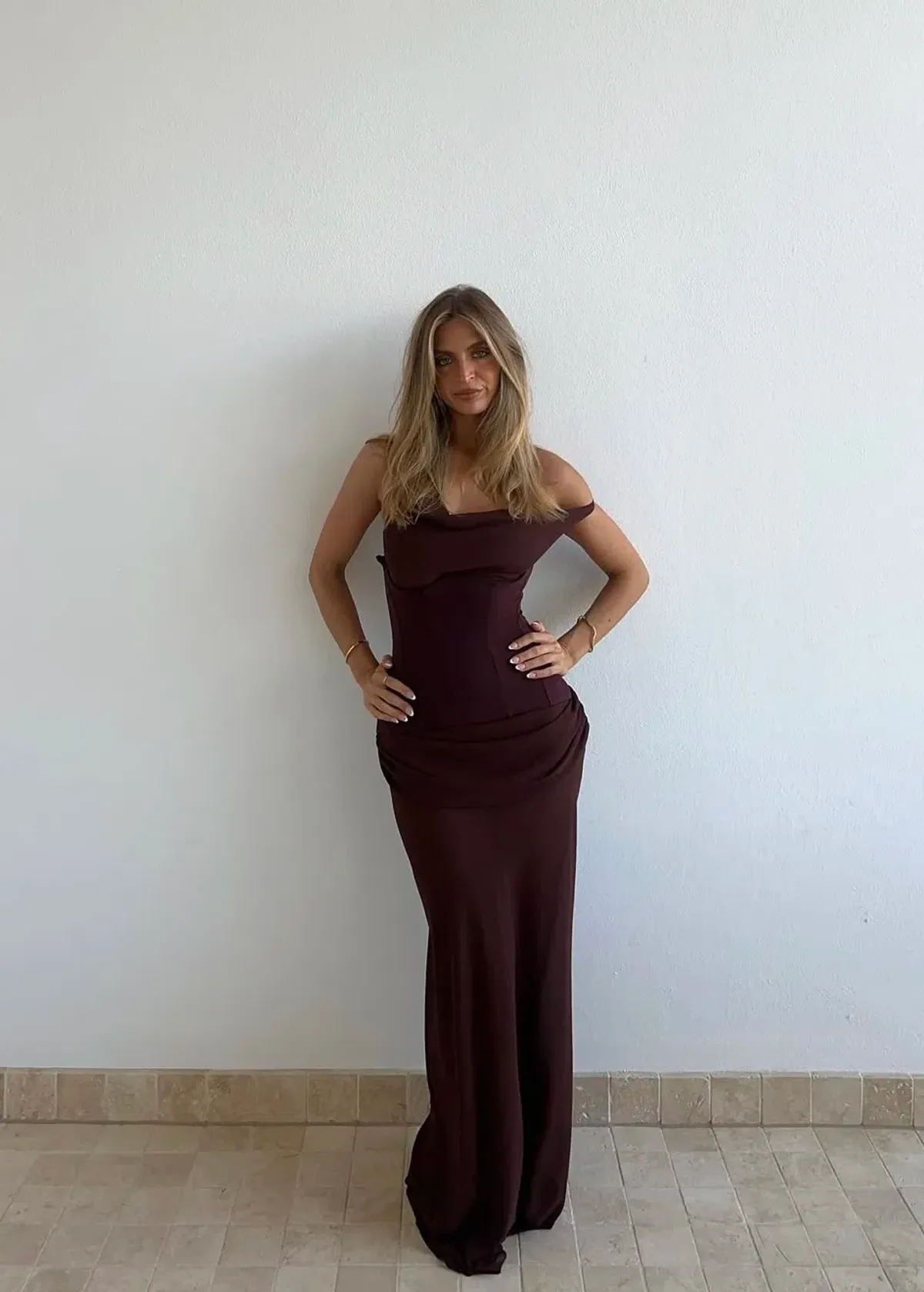 Natalie Rolt Cadence Maxi in Espresso Chocolate Size 2/ AU 10 - Image 1