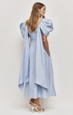 AJE Bisou Midi Dress Pale Blue Size 8 for rent on The Volte - image 2