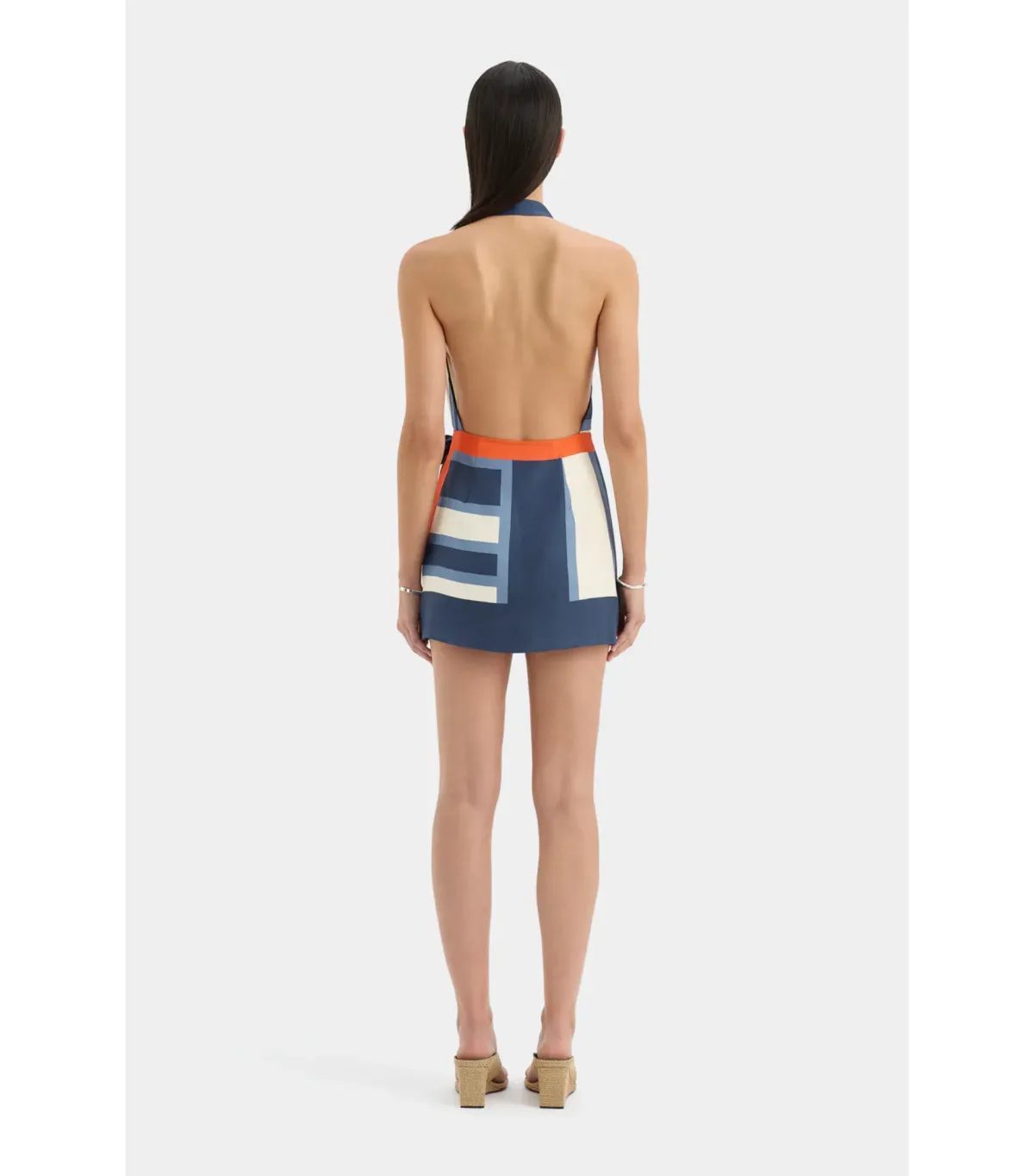 Sir The Label Dazed Wrap Halter Mini Dress Studio Print Size 1 / AU 8 - Image 2