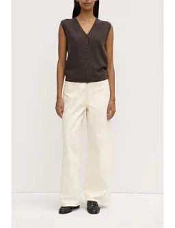 Assembly Label Lara Cashmere Knit Tank Ganache Marle Beige Size 8 for rent on The Volte - image 1