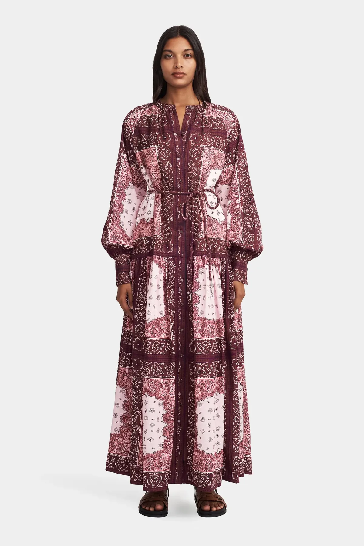 Hansen And Gretel Queenie Maxi Dress Barbera Tile Size 8 - Image 1