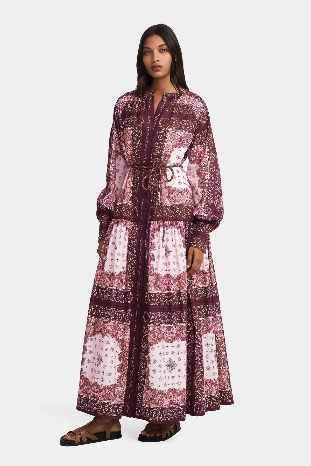 Hansen And Gretel Queenie Maxi Dress Barbera Tile Size 8 - Image 3