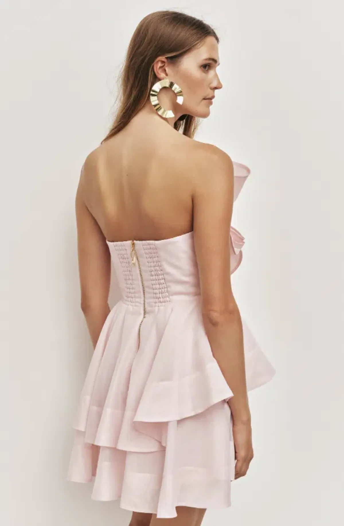 AJE Selestia Mini Dress Ash Pink Size 6 - Image 2