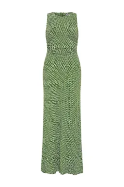 Faithfull the Brand Clementine Maxi Dress Green Size 8  for rent on The Volte - image 4