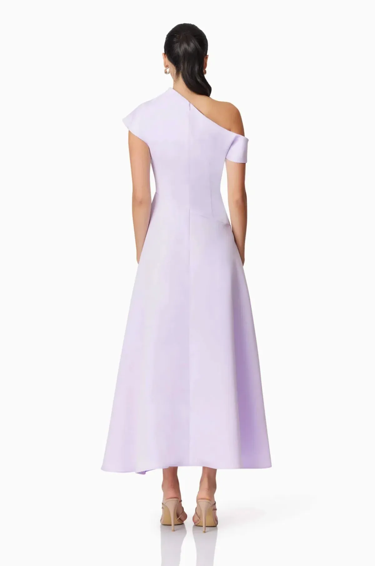 Elliatt Marissa One Shoulder Gown in Purple Size AU 8/S - Image 4