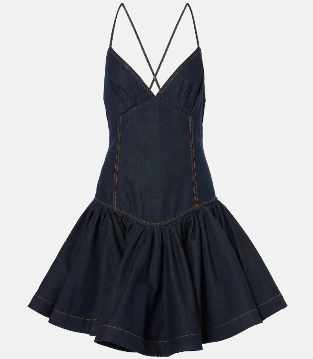 Zimmermann Crush denim minidress size 4/AU16 - Image 5