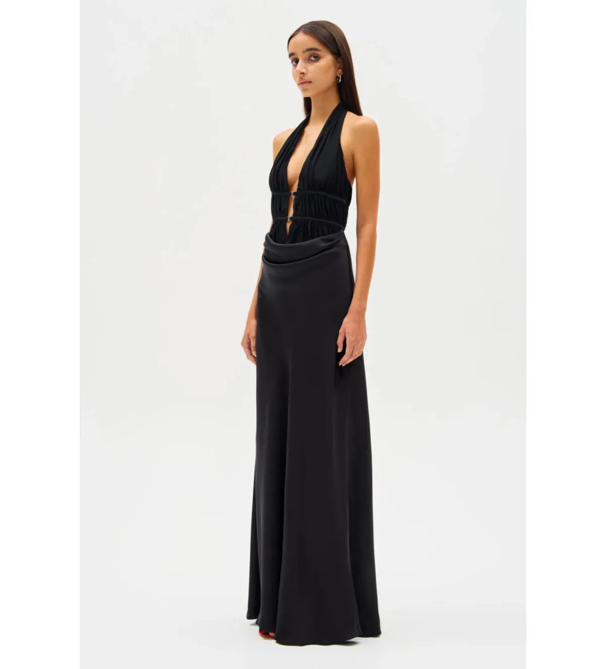 Misha Celine Maxi Dress in Black Size 8 - Image 4