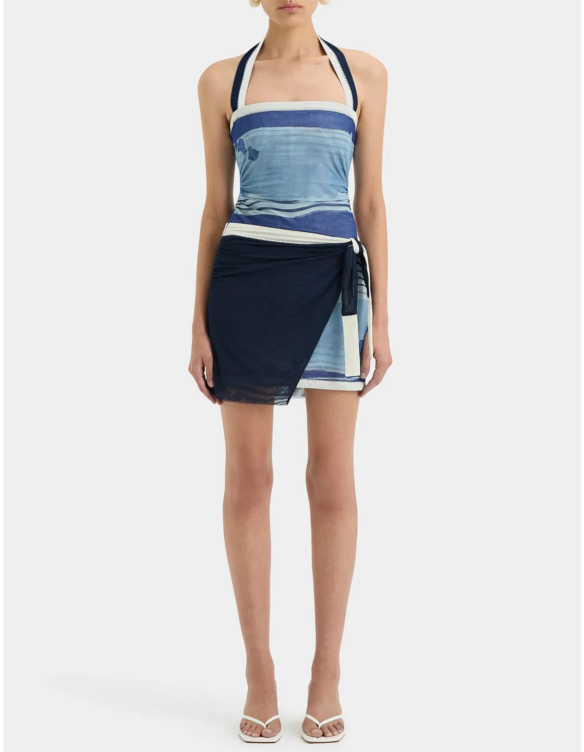 Sir the Label Breeze Mini Dress in Shoreline Size 2/ AU 10 - Image 1