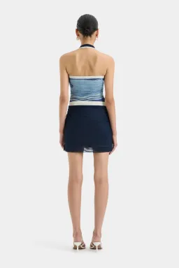 Sir the Label Breeze Mini Dress in Shoreline Size 2/ AU 10 for rent on The Volte - image 2