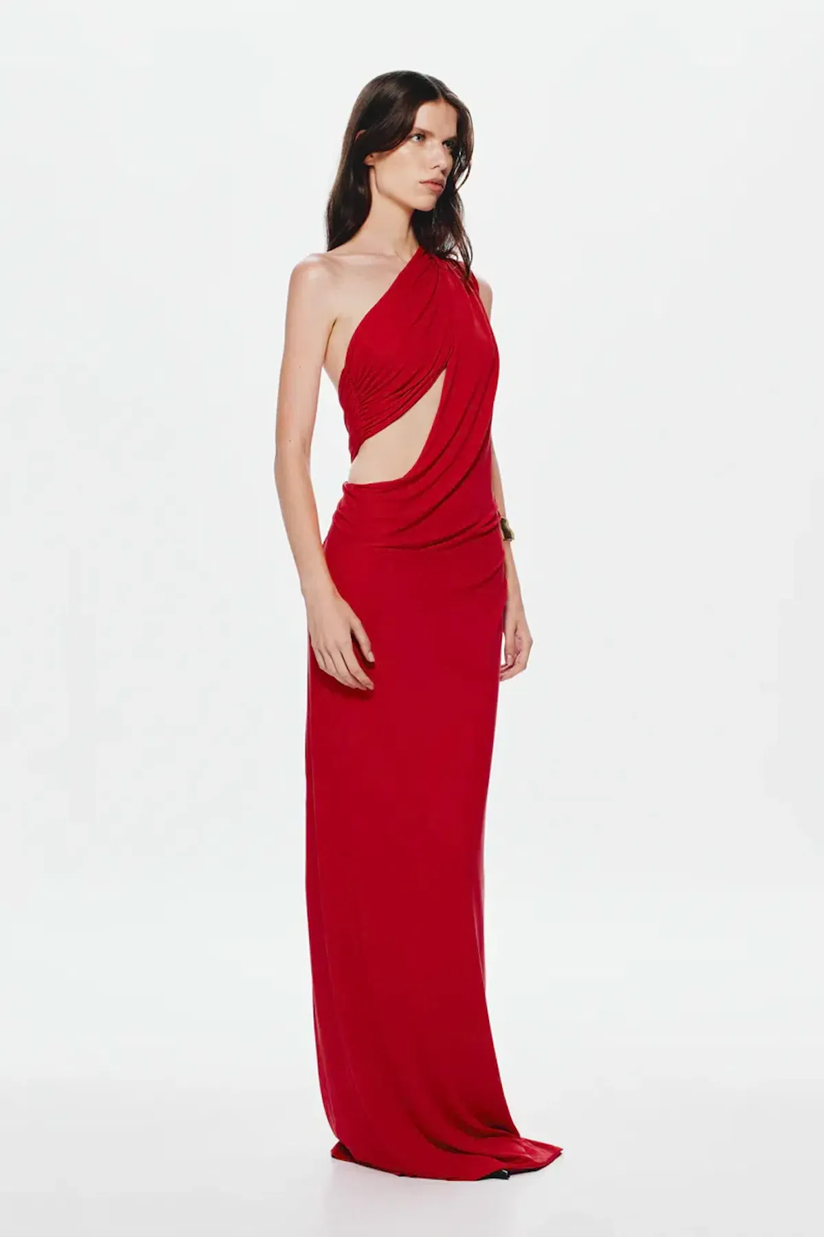 Misha The Solstice Cupro Maxi Dress in Cherry Red Size XS / AU 6 - Image 4