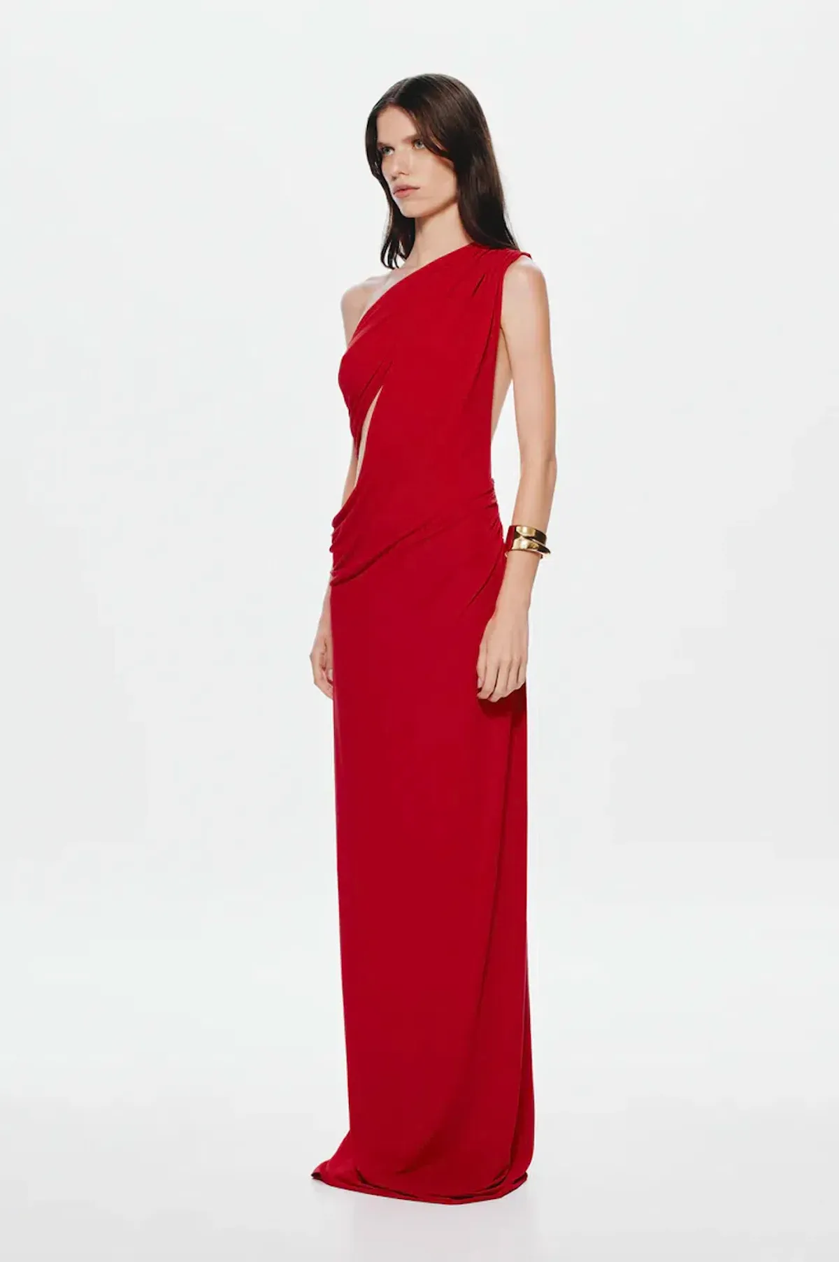 Misha The Solstice Cupro Maxi Dress in Cherry Red Size XS / AU 6 - Image 2