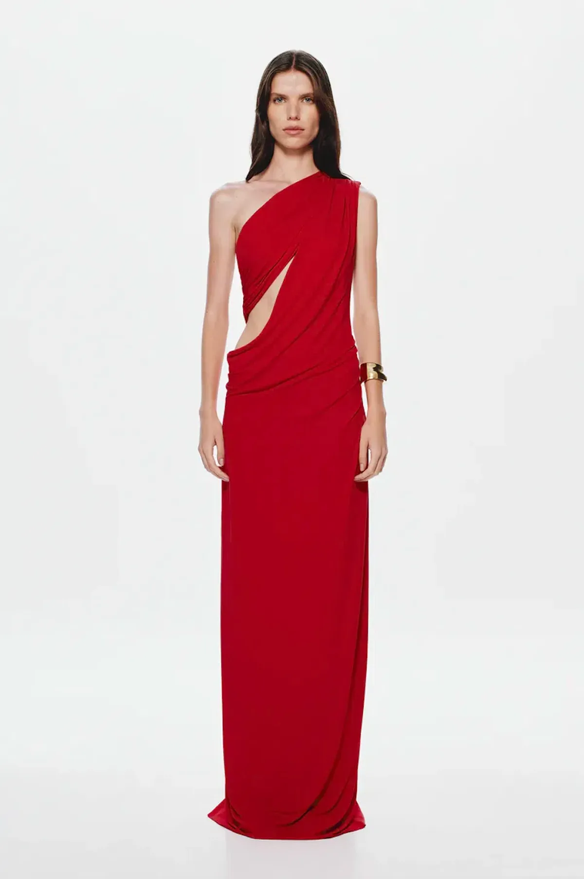 Misha The Solstice Cupro Maxi Dress in Cherry Red Size XS / AU 6 - Image 1