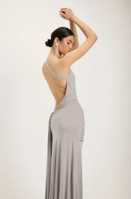 Ance Gria Gaia Gown Silver Grey Size XS/AU 6 for rent on The Volte - image 6