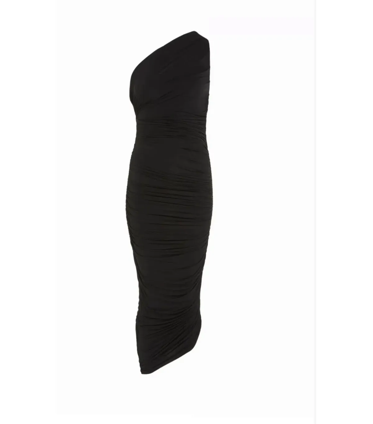 Gauge81 Ira One Shoulder Draped Jersey Dress Black Size AU 6 - Image 5