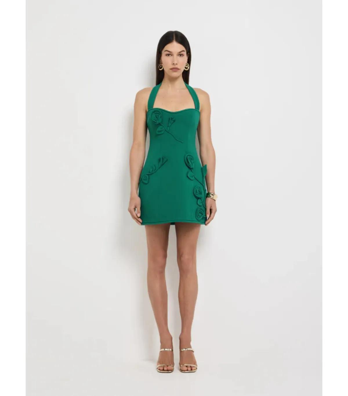 Sheike Maya Mini Dress Jade Green Size AU 6 - Image 2